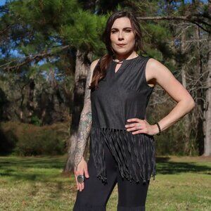 Fringe Benefits Sleeveless Top